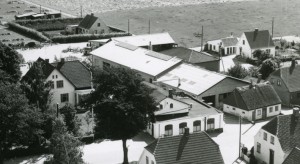 luftfoto af Ugerløse Maskinfabrik i 1954