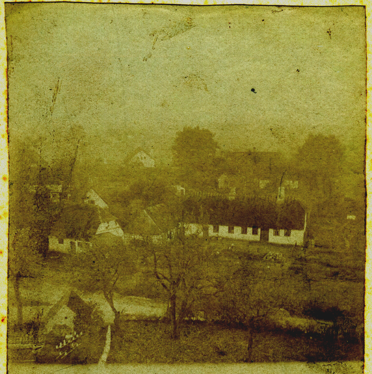 Billede 19 Smedegården ca. 1900 set fra kirkens tårn.